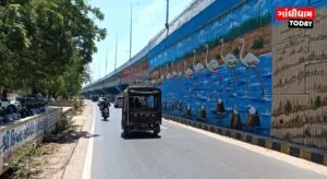 ગાંધીધામના ટાગોર રોડ પરનો ફ્લાયઓવર બન્યો આકર્ષણનું કેન્દ્ર
