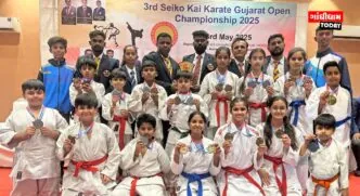 કચ્છ માર્શલ આર્ટ એકેડેમીનો રાજ્ય કક્ષાની કરાટે સ્પર્ધામાં દબદબો, ૧૭ મેડલ જીત્યા