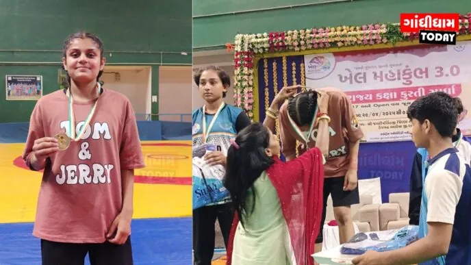 ખેલ મહાકુંભમાં આદિપુરની આહિર કોમલનું શાનદાર પ્રદર્શન, ગોલ્ડ મેડલ જીત્યો