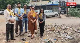 ગાંધીધામના ધારાસભ્ય કાર્યાલય બહાર કચરાનો ગંજ: 'આપ' દ્વારા પ્રી-મોન્સુન કામગીરીની પોલ ખોલી