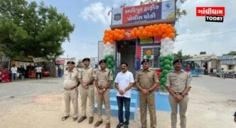 આદિપુર બસ સ્ટેન્ડ ખાતે ટ્રાફિક પોલીસ ચોકીનું લોકાર્પણ કરાયું