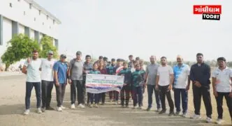 ગાંધીધામમાં ખેલો ઇન્ડિયા સેન્ટર દ્વારા વિશ્વ પર્યાવરણ દિવસની ઉત્સાહભેર ઉજવણી: સ્વચ્છતા અભિયાન અને વોકથોન યોજાયા