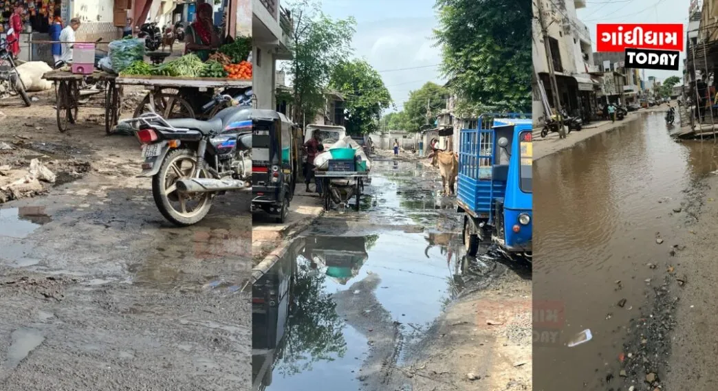 ગાંધીધામમાં નાગરિક સુવિધાઓનો અભાવ: પ્રજા પરેશાન