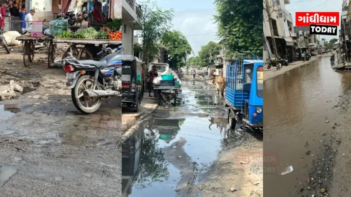 ગાંધીધામમાં નાગરિક સુવિધાઓનો અભાવ: પ્રજા પરેશાન
