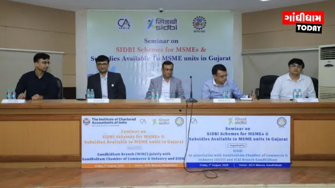 MSME ક્ષેત્રને પ્રોત્સાહન અને વિકાસ માટે ગાંધીધામમાં સેમિનારનું આયોજન